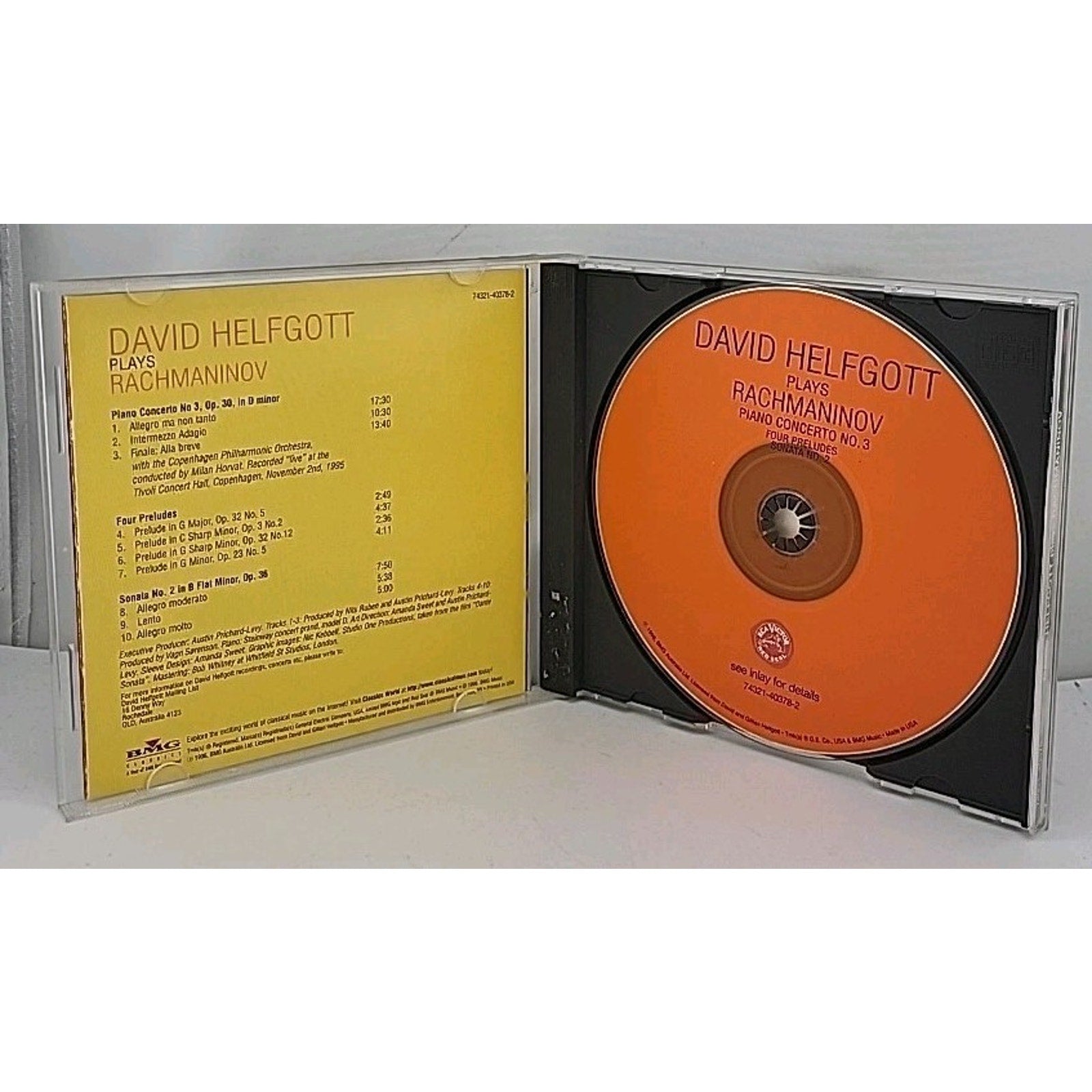 Plays Rachmaninoff by Helfgott, David / Rachmaninoff (CD, 1996)