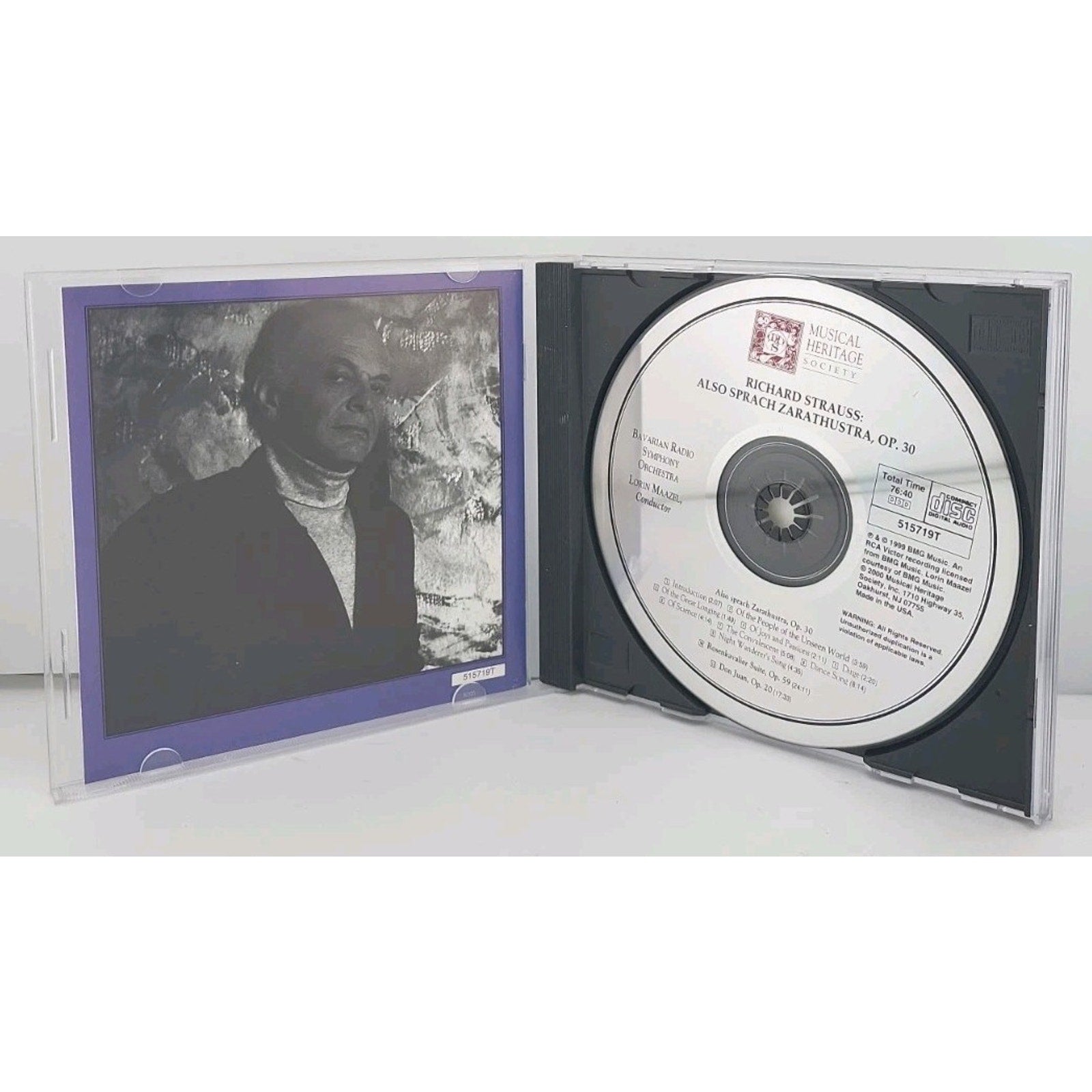 Lorin Maazel Conducts Richard Strauss Also Sprach Zarathustra CD