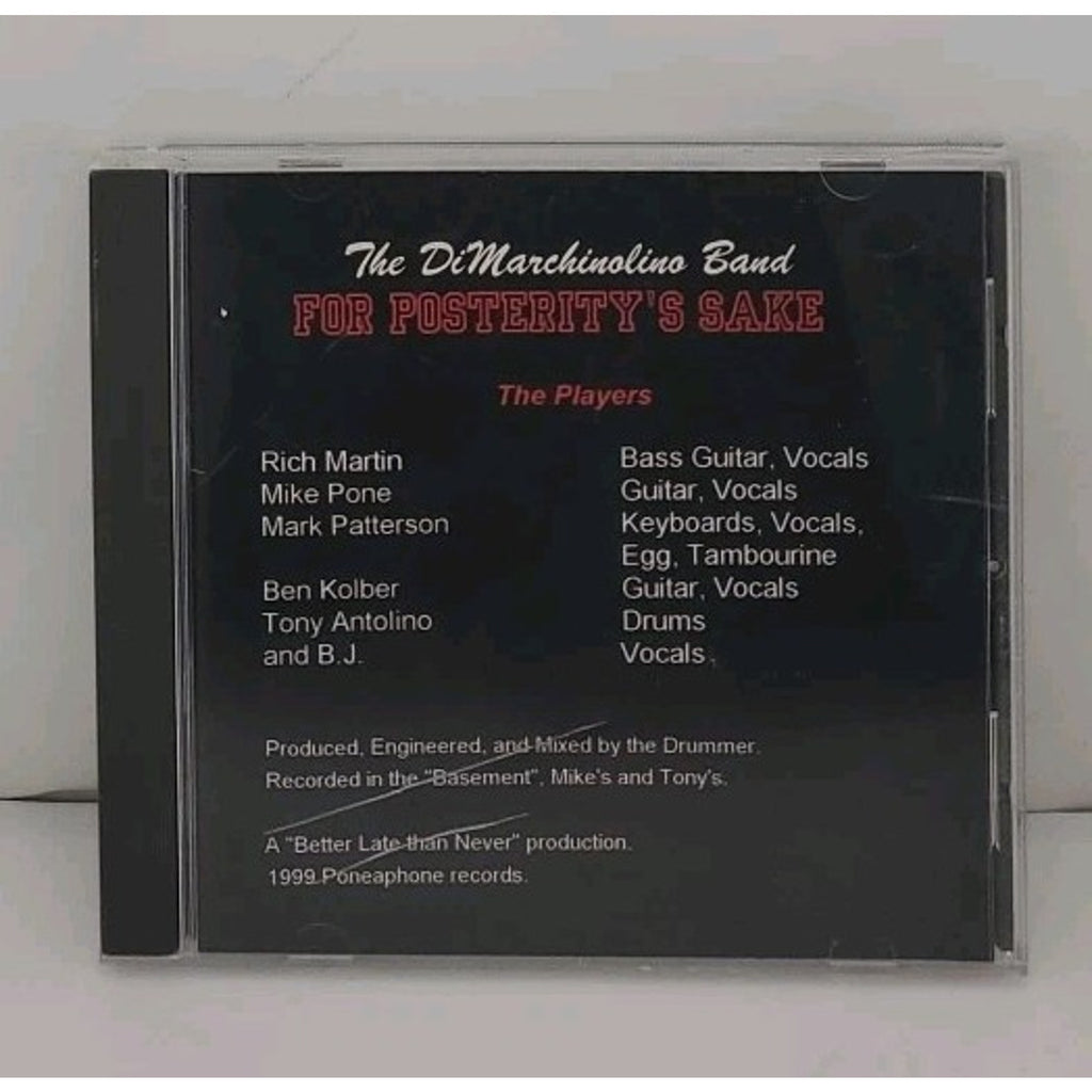 The DiMarchinolino Band - For Posterity's Sake CD