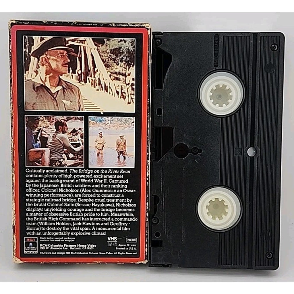 The Bridge On The River Kwai (VHS) Blue Text On Top