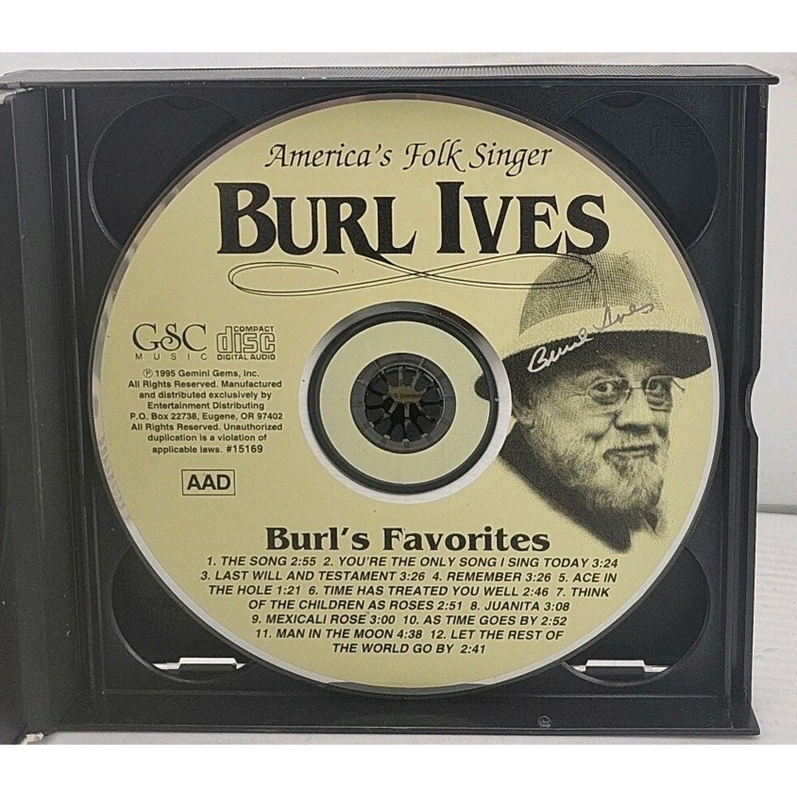 Burl Ives America's Folk Singer CD 38 All Time Greatest Hits 3 Disc Collection