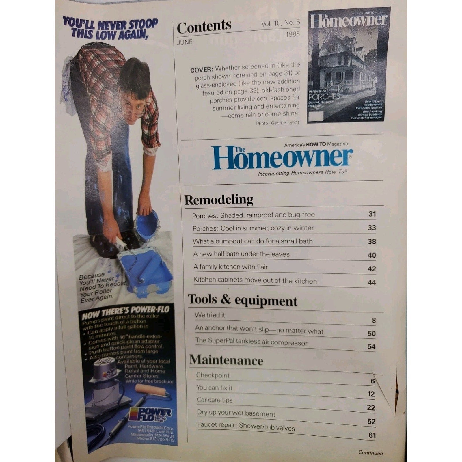 The Homeowner June 1985 Magazine