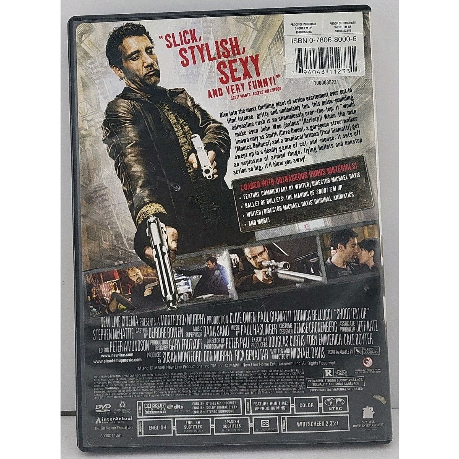 Shoot 'em Up (DVD, 2007)