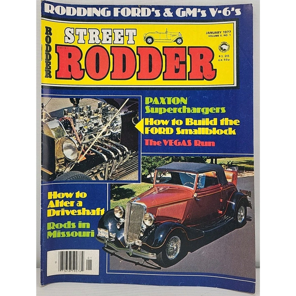 Street Rodder Magazine January 1977 Volume 6 No. 1