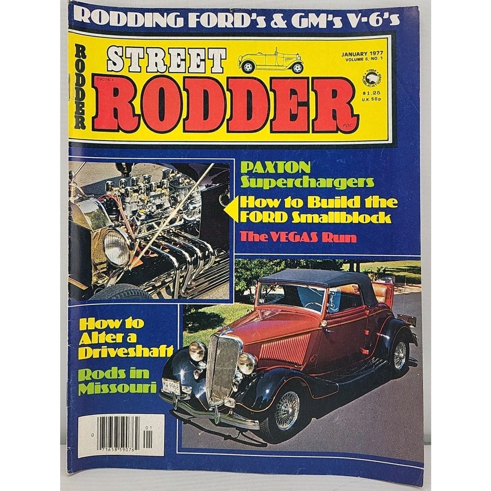 Street Rodder Magazine January 1977 Volume 6 No. 1