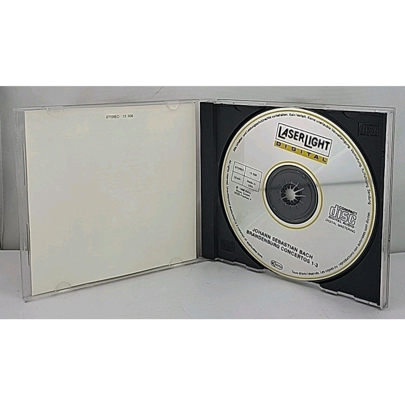 Brandenburg Con 1/2/3 by J.S. Bach (CD, 1990)
