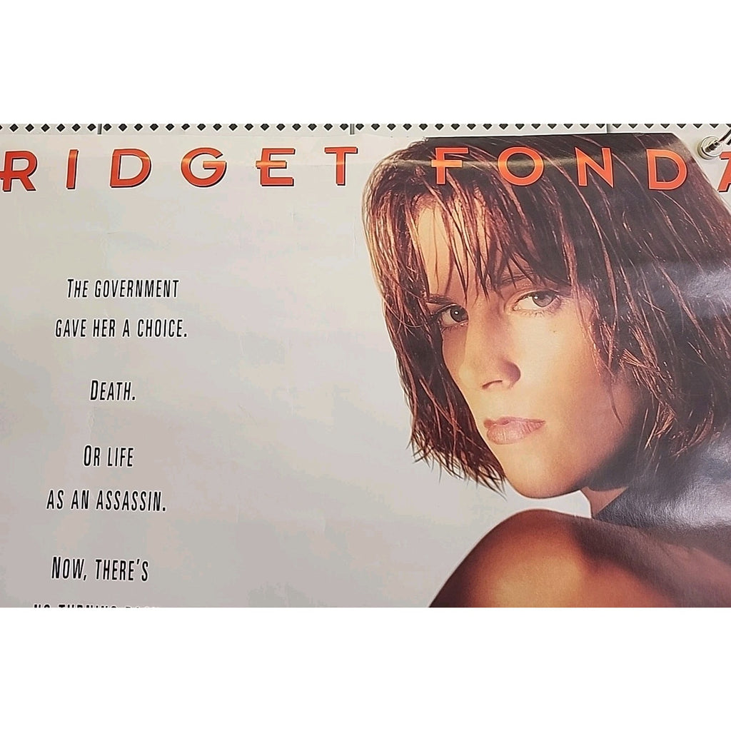Point of No Return Poster Original 90s Bridget Fonda 1993 Promo 27x40
