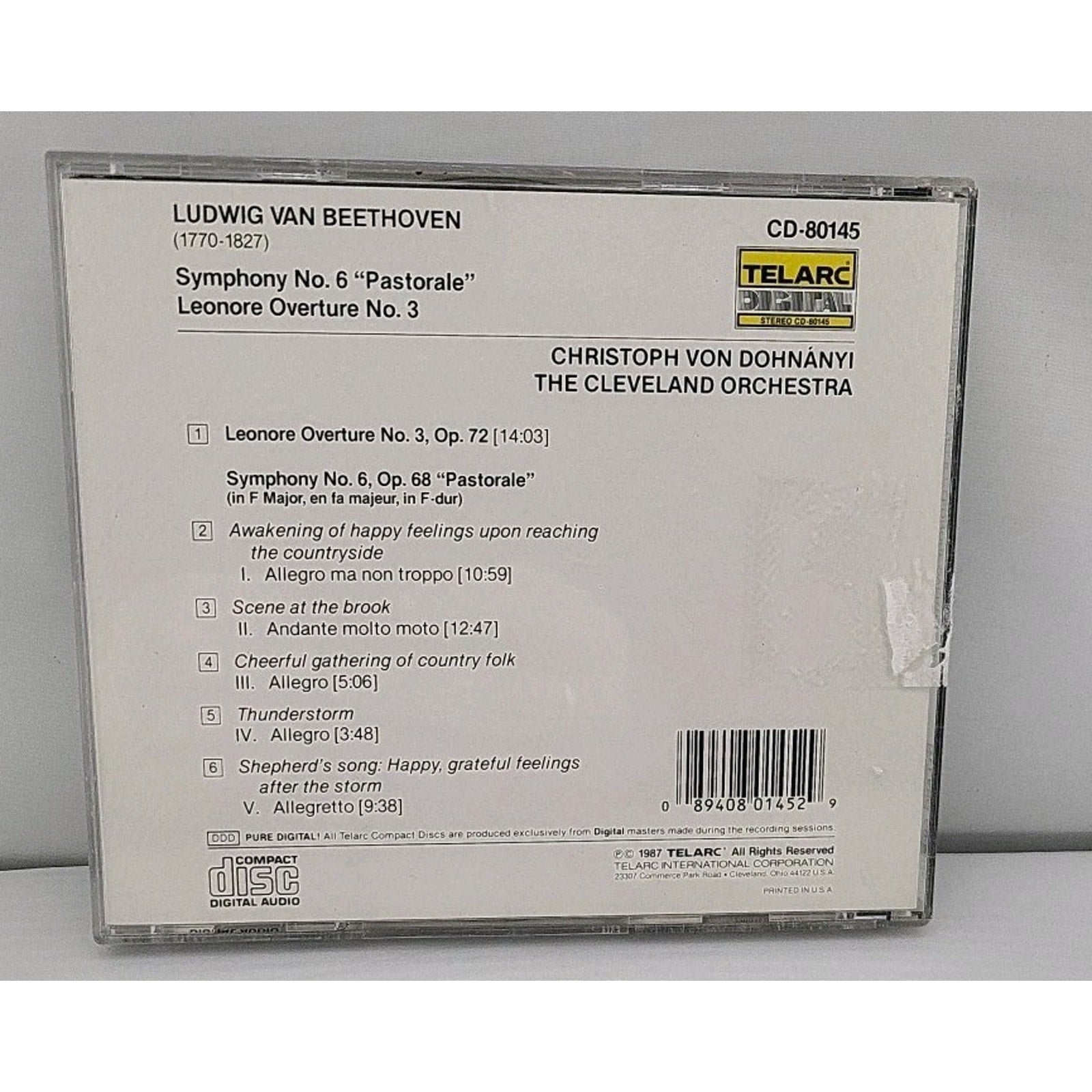 Symphony 6: Pastorale / Leonore Overture 3 Op 72 by Christoph Von Dohn Nyi (CD,