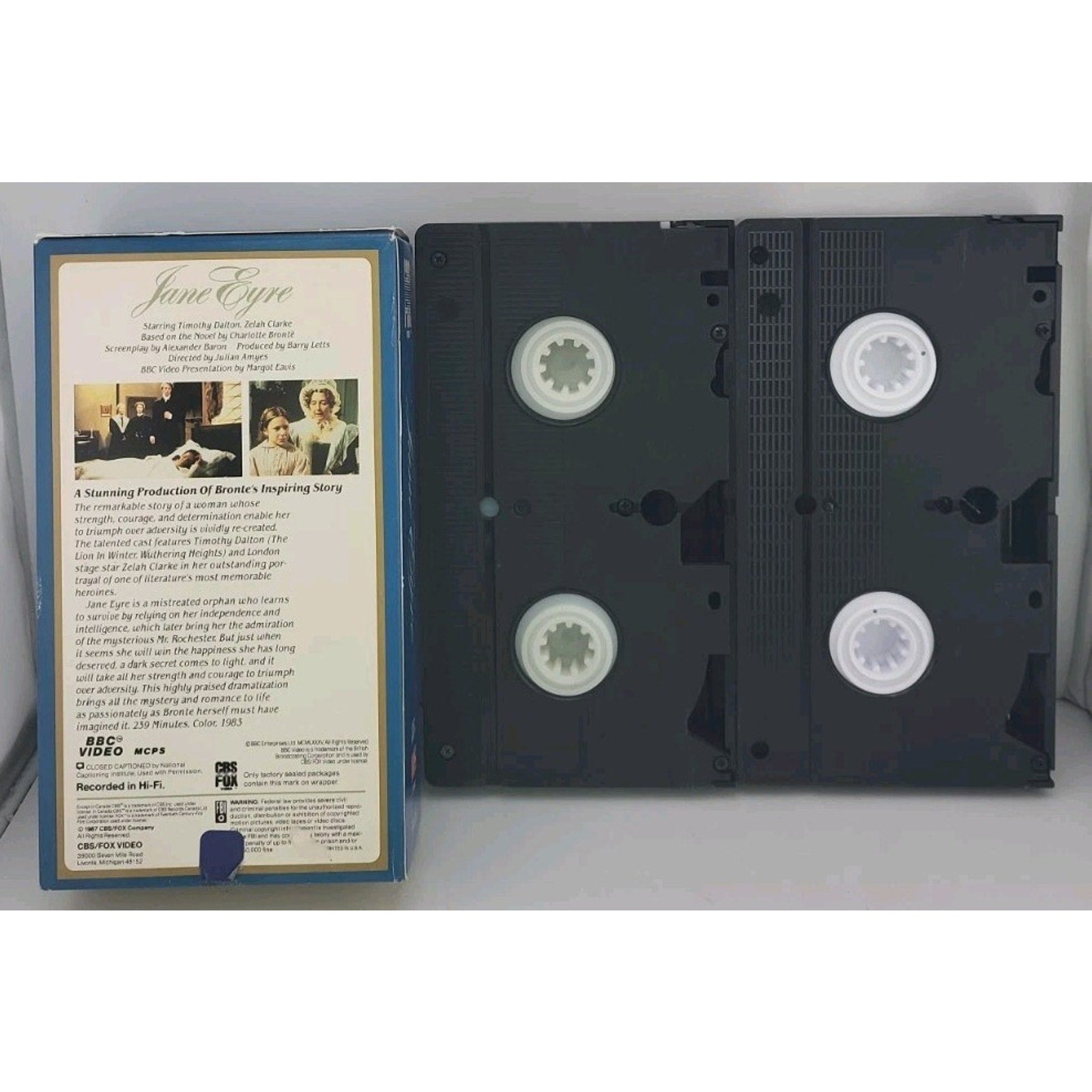 Jane Eyre (VHS, 1995, 2-Tape Set)
