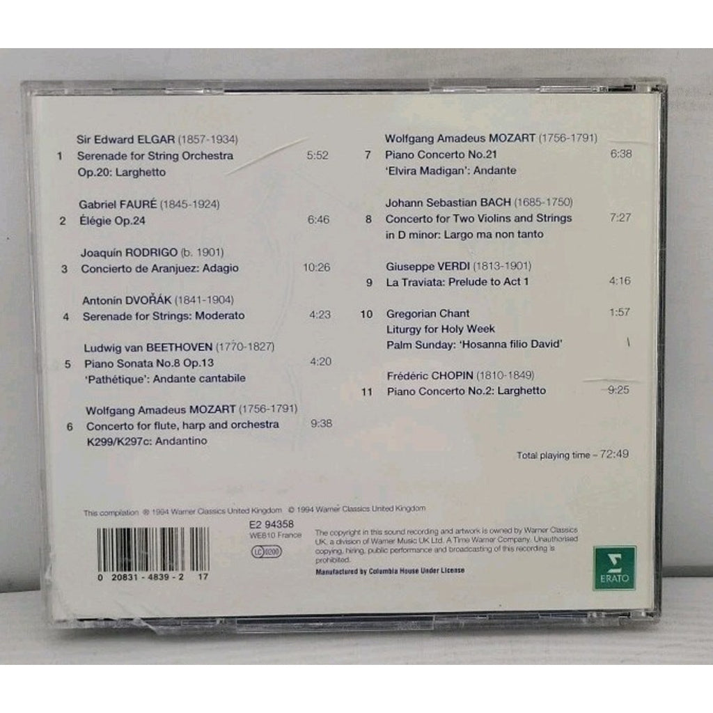 Classic Stressbusters CD 1994 Warner Classics Relaxing Classical Music