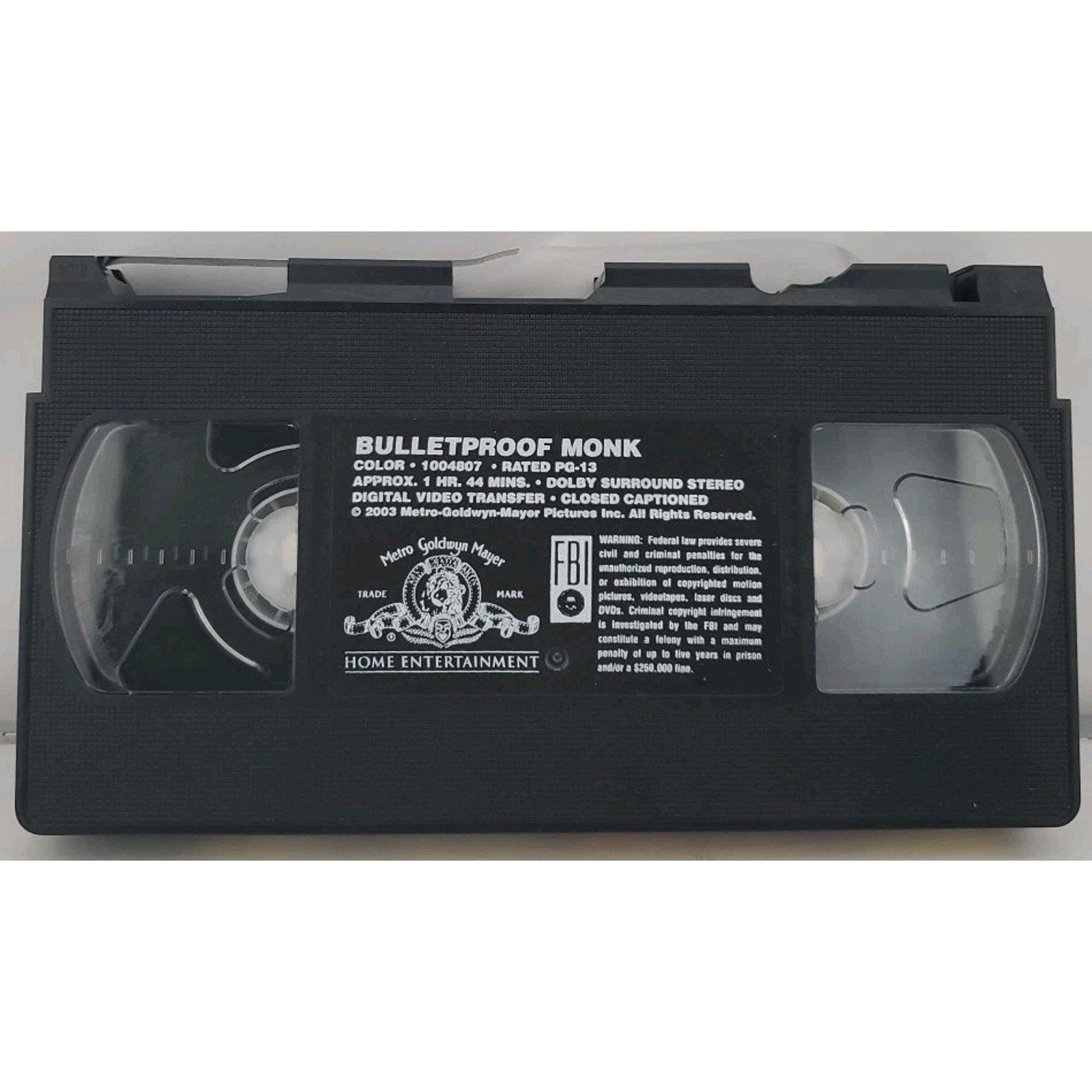 Bulletproof Monk (VHS, 2003)