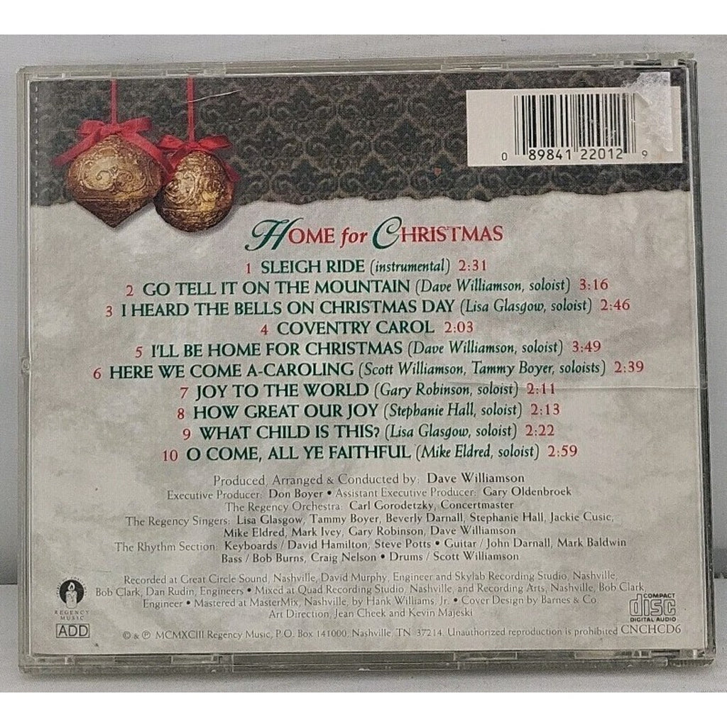 Home for Christmas [Unison] by Regency Singers (CD, Aug-1997, Unison)