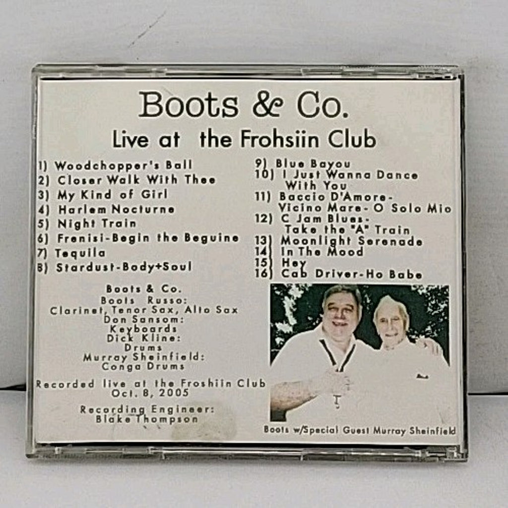 Boots & Co Live At The Frohsiin Club CDr