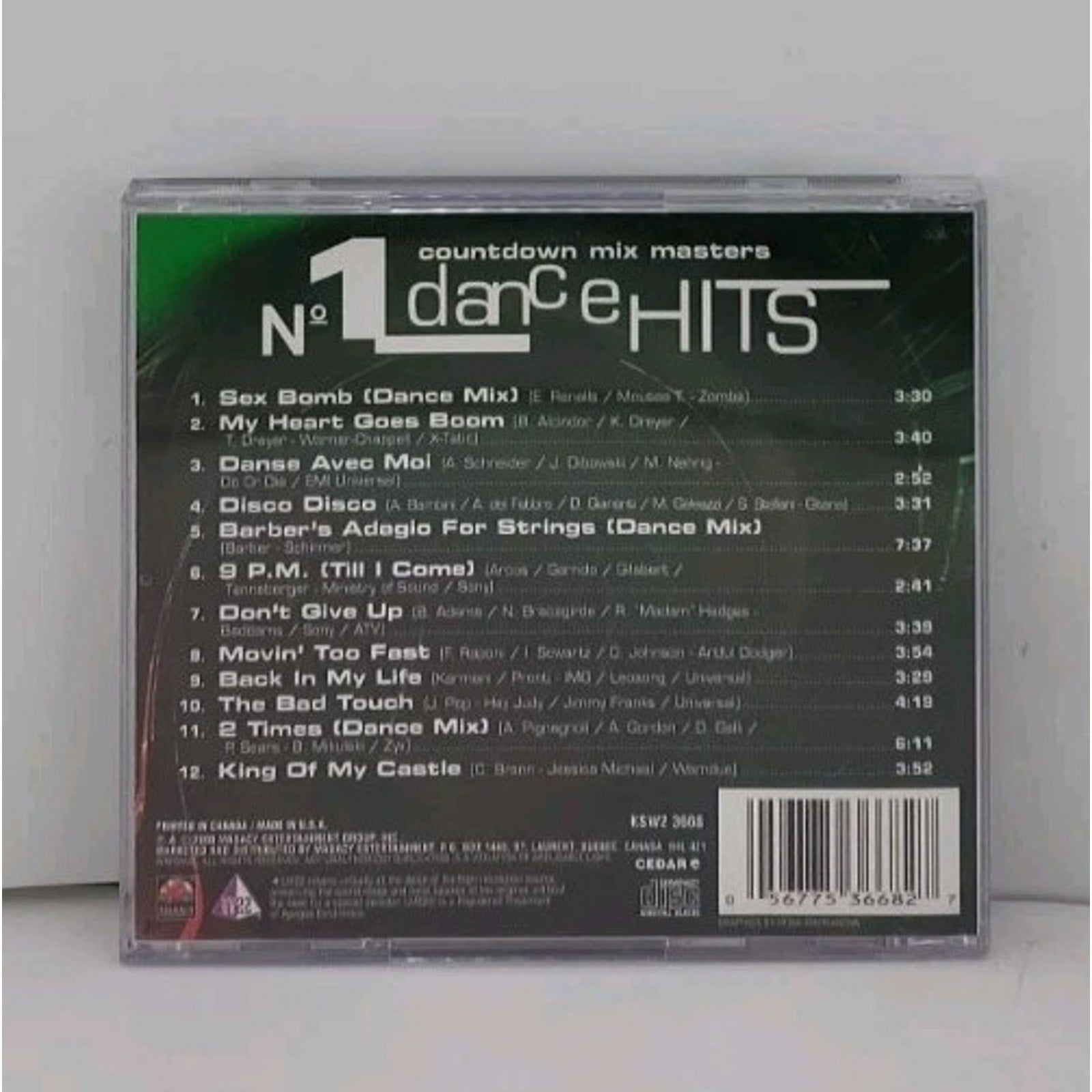 No. 1 Dance Hits CD Countdown Mix Masters