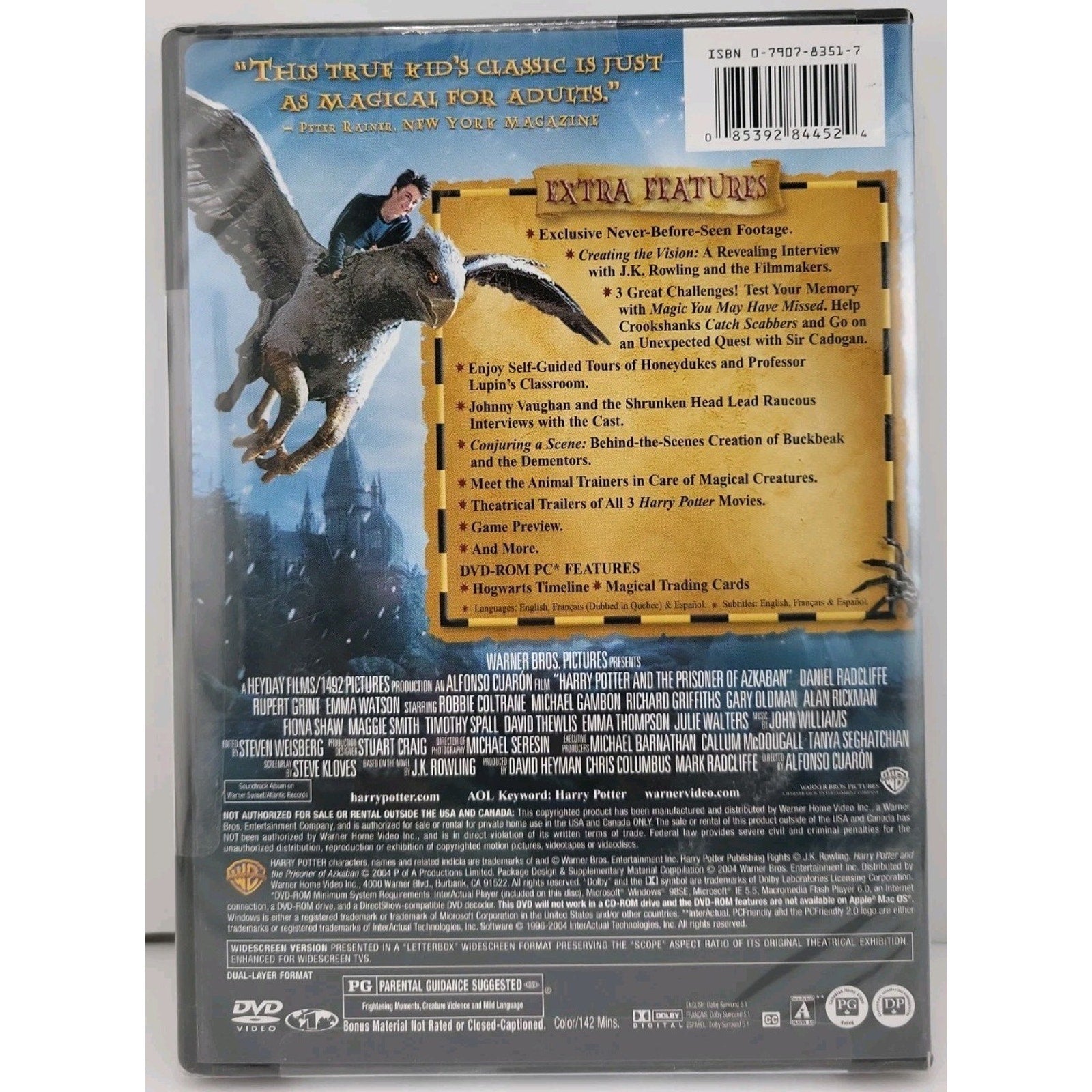 Harry Potter & the Prisoner of Azkaban (DVD, 2004) *Brand New*