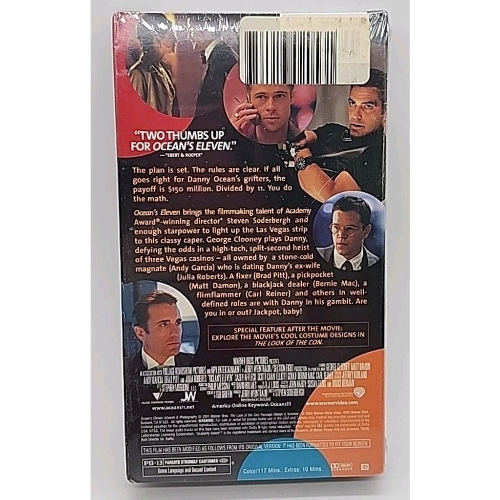 Oceans Eleven 11 (VHS, 2001) *Brand New*