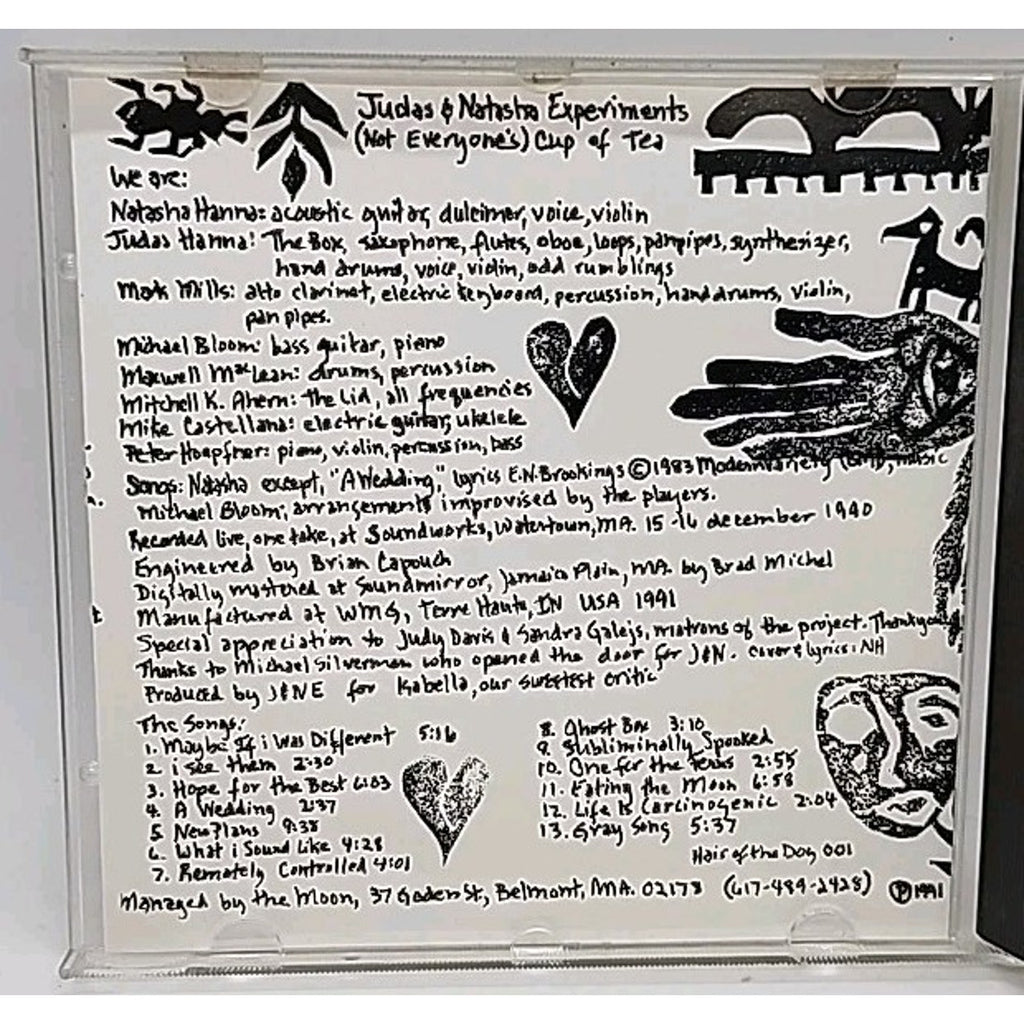 Judas And Natasha Experiments (CD)