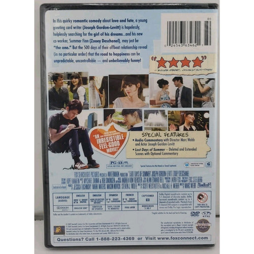 500 Days of Summer (DVD, 2009) *Brand New*
