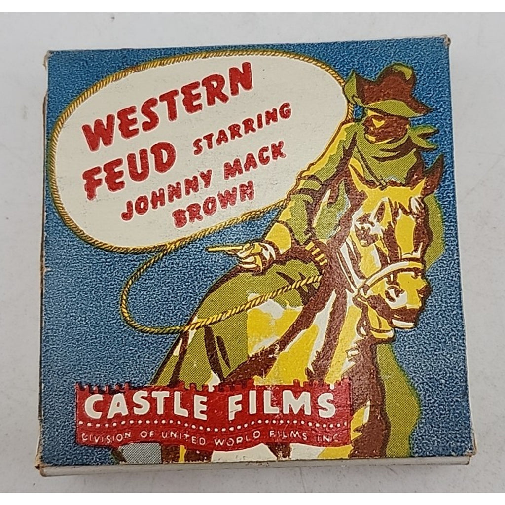 Castle Films 8 MM Western Feud Starring Johnny Mack Brown