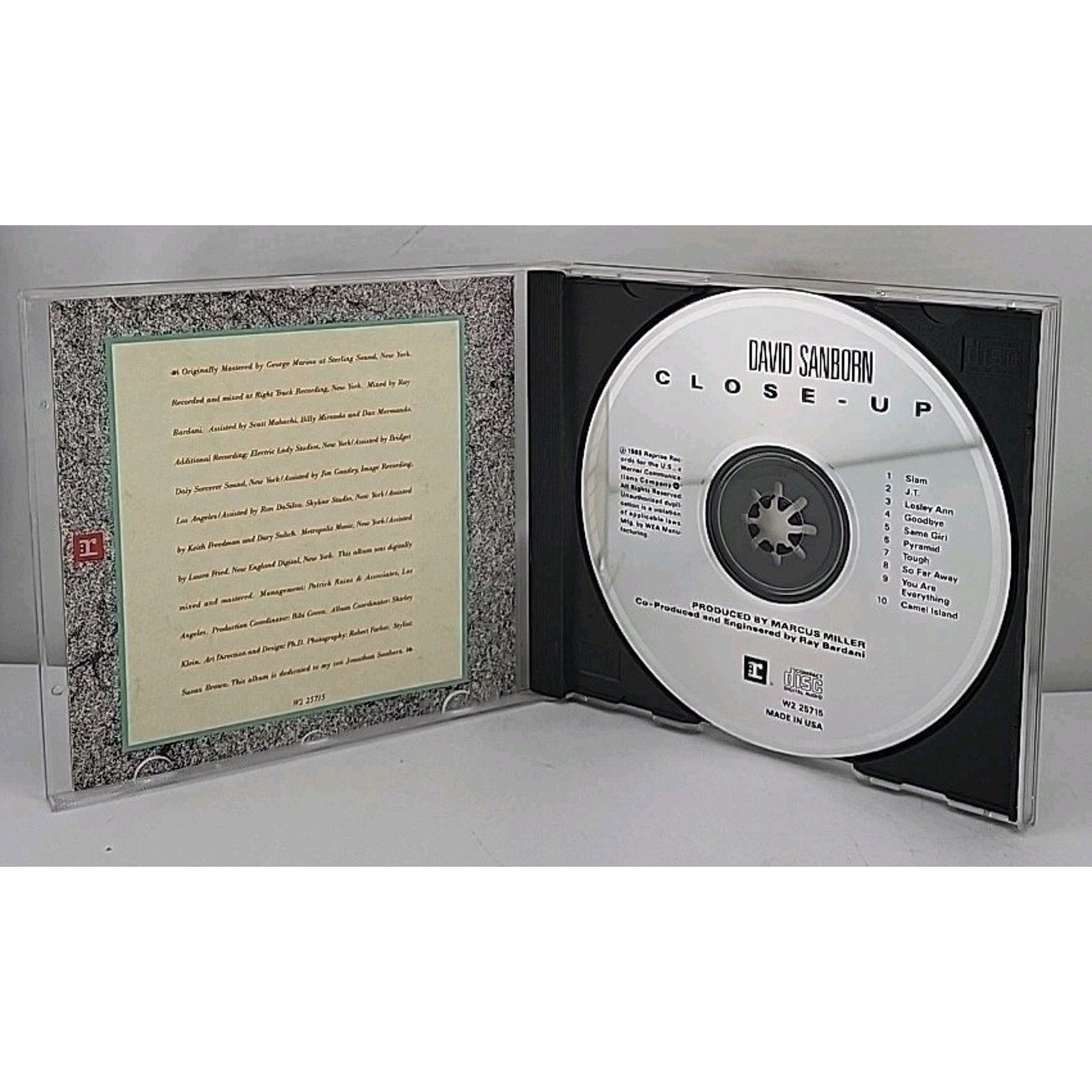 Close-Up by David Sanborn (CD, 1990)