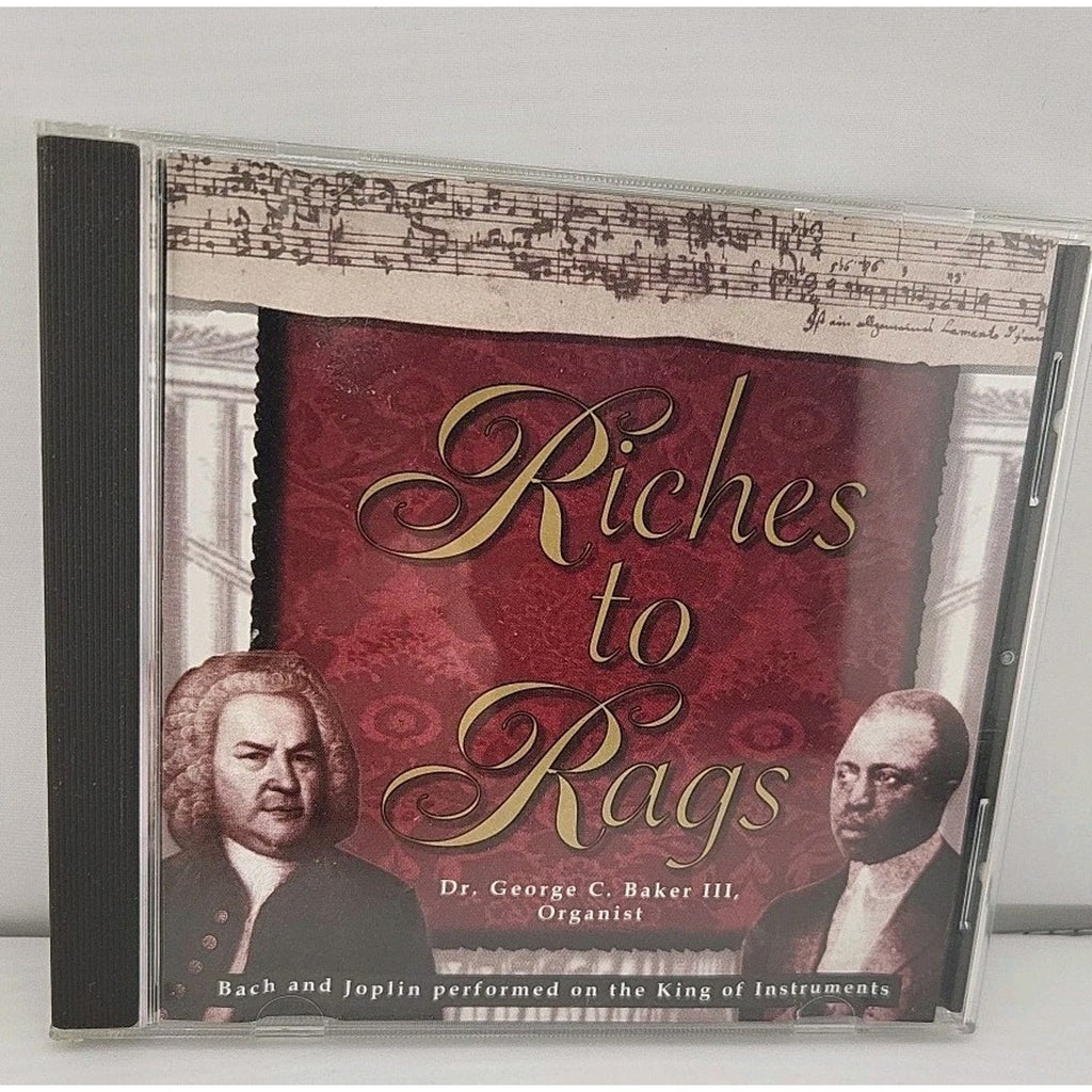 Riches To Rags Dr George C Baker III Organist Bach & Joplin CD