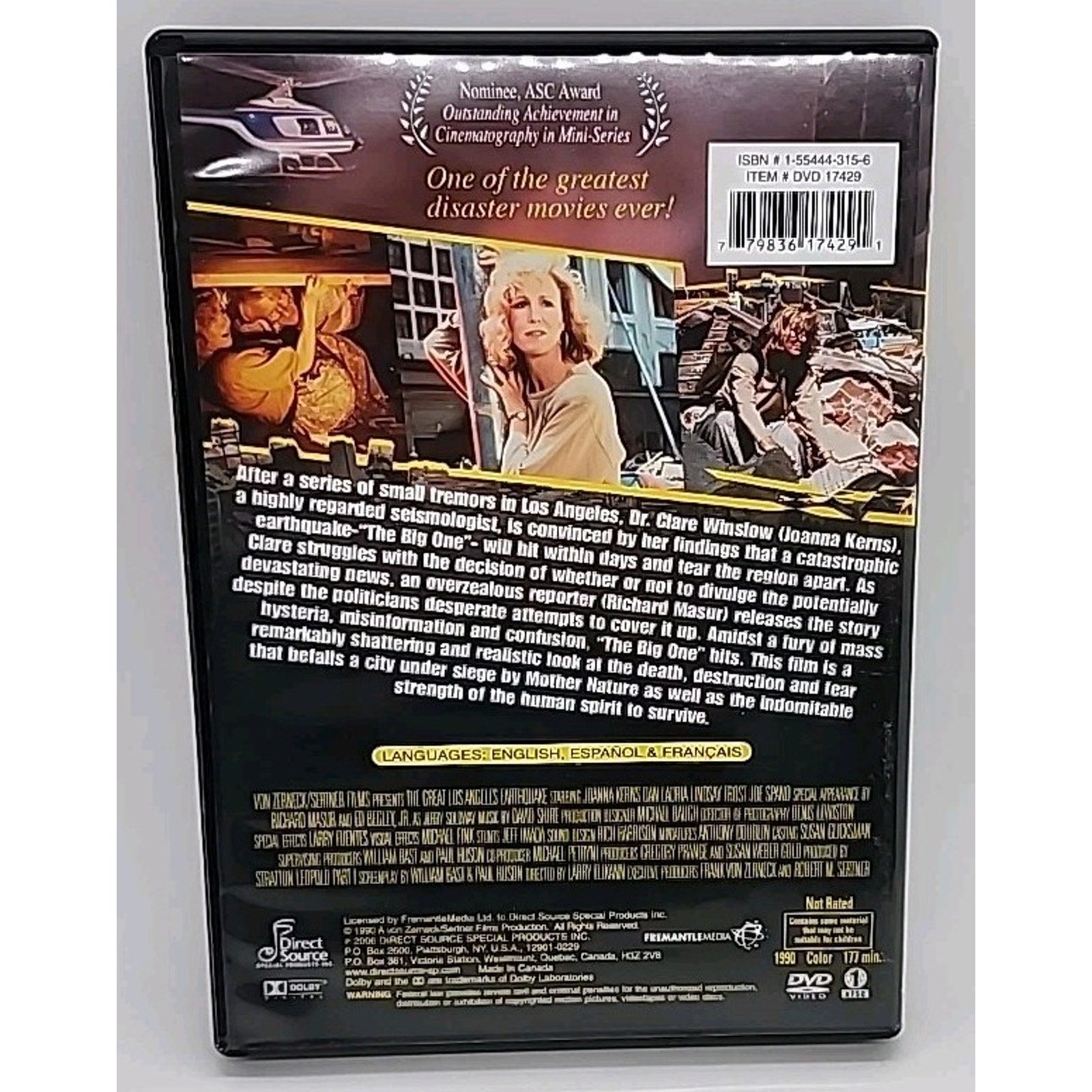 The Great Los Angeles Earthquake (DVD, 1990)