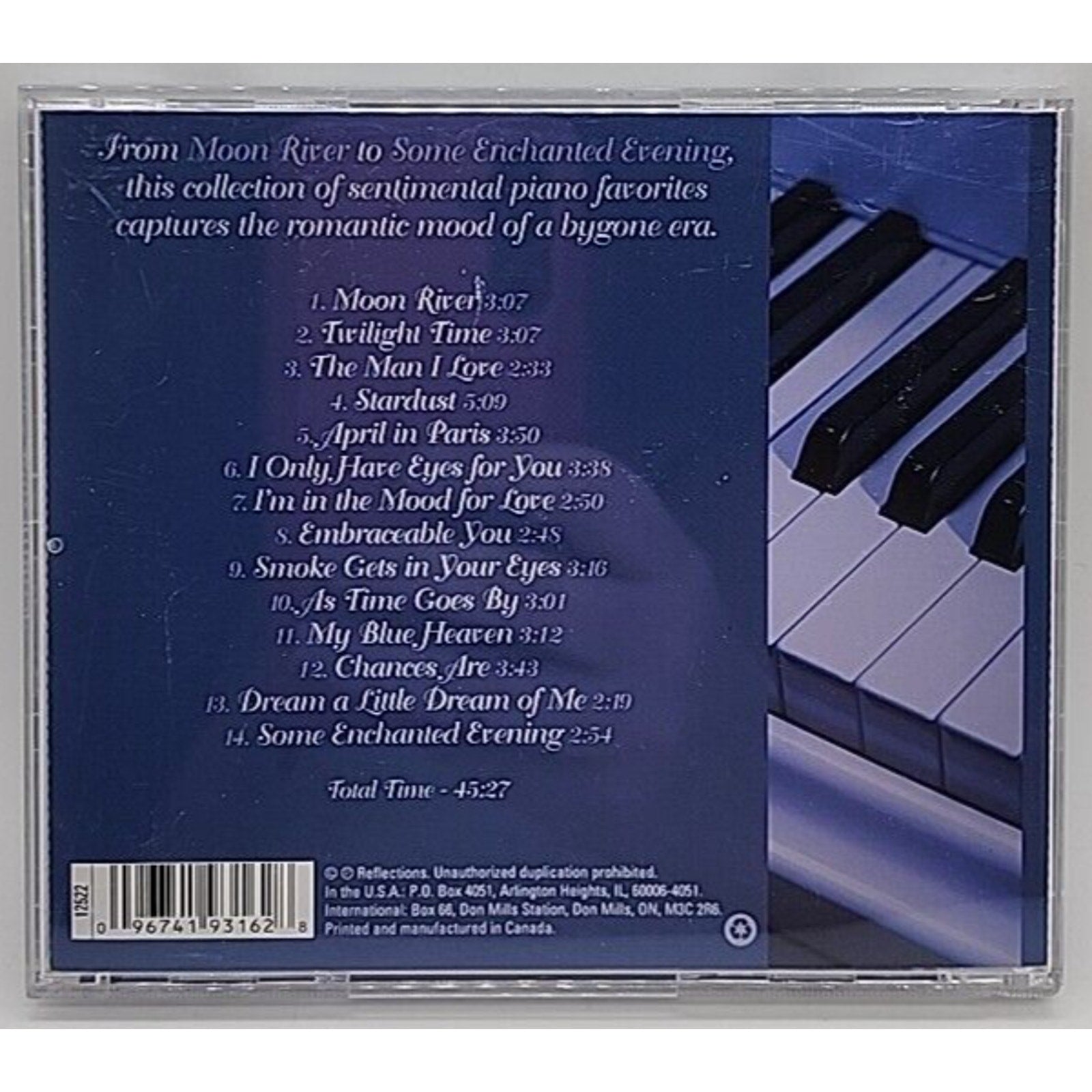 Sentimental Piano by Nick Moore (CD, 2008, Reflections)
