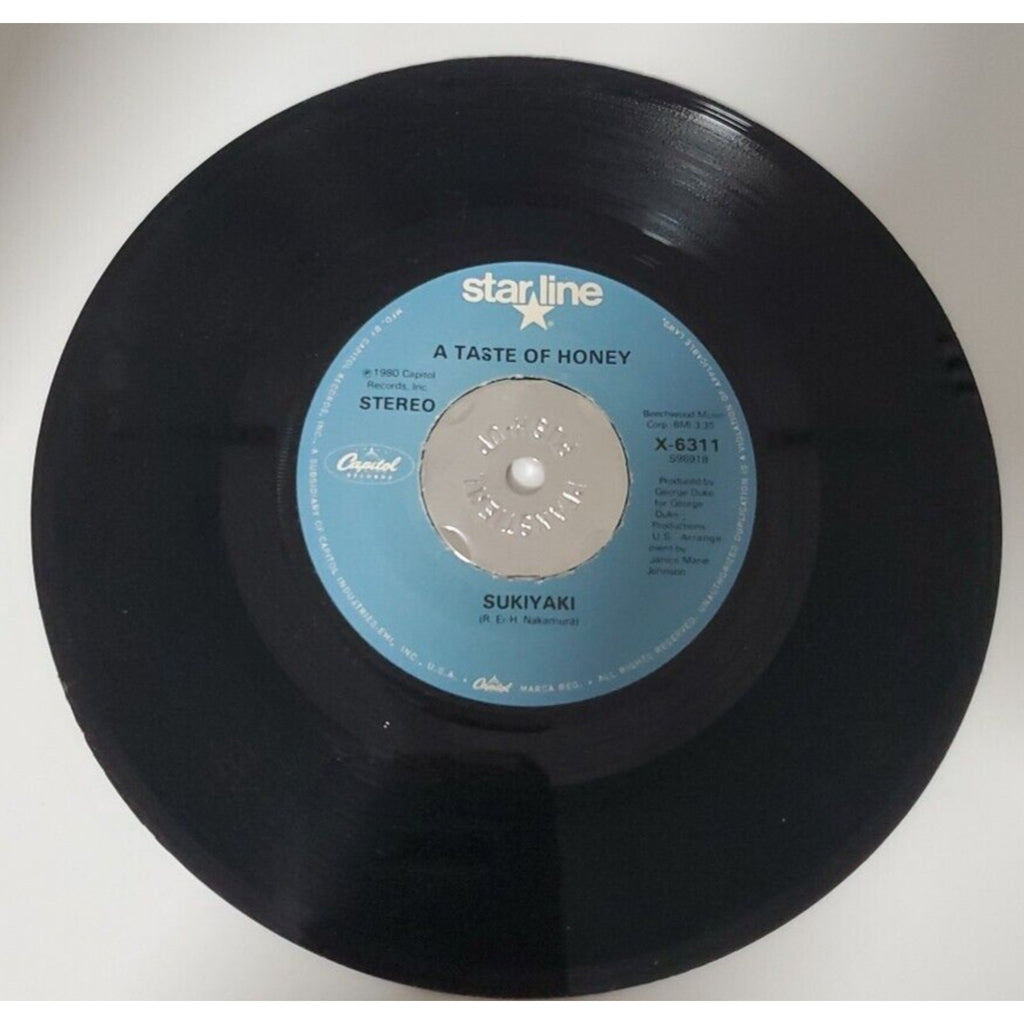 A Taste Of Honey Sukiyaki 45 RPM 7” Record