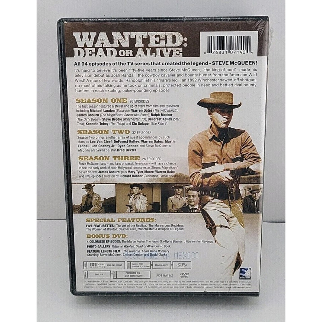 Wanted: Dead or Alive - Complete Series (DVD, 2013, 12-Disc Set) *Brand New*