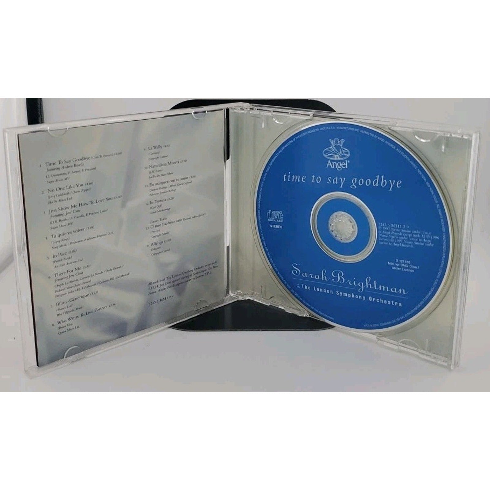 Time to Say Goodbye by Sarah Brightman (CD, 1997)
