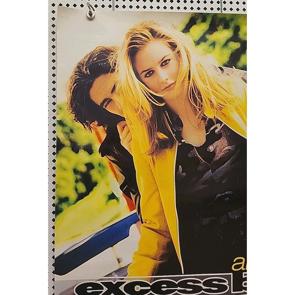 1997 Excess Baggage Original Movie Poster Alicia Silverston Comedy Drama 27x40