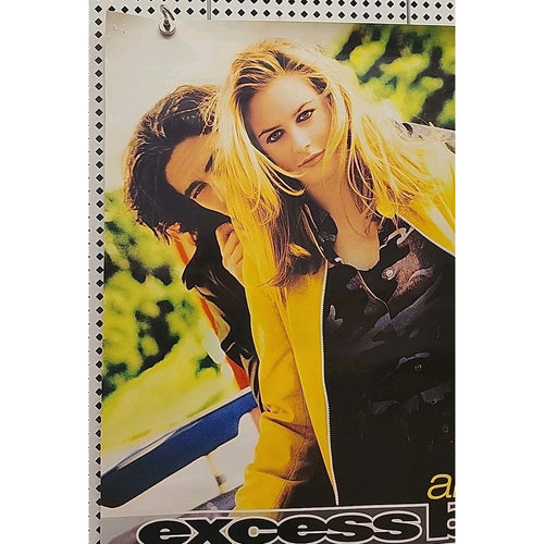 1997 Excess Baggage Original Movie Poster Alicia Silverston Comedy Drama 27x40
