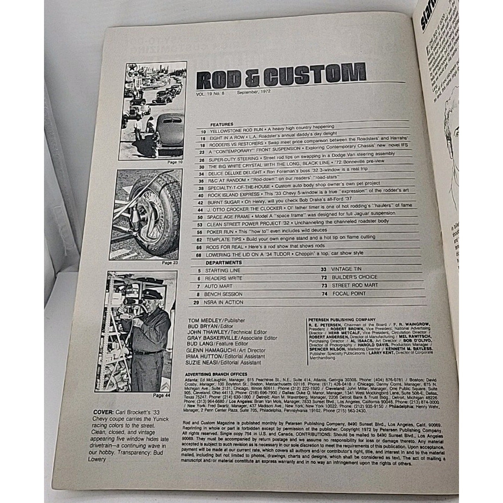 Rod & Custom Magazine - September 1972 - Vol. 19 No. 8