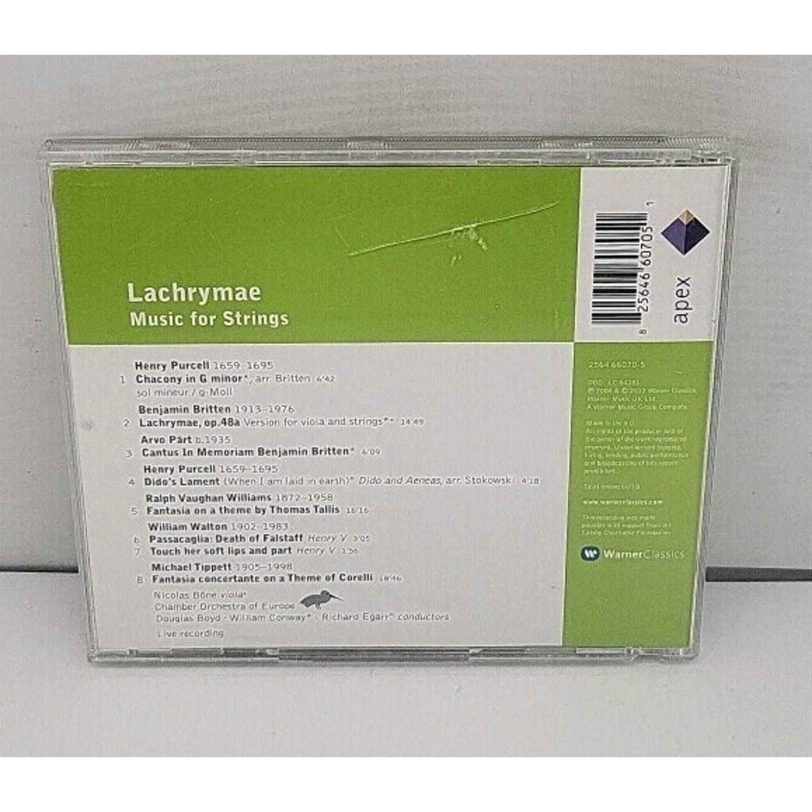 Lachrymae: Music for Strings by Purcell by Purcell / Bone / Chamber Orch of...