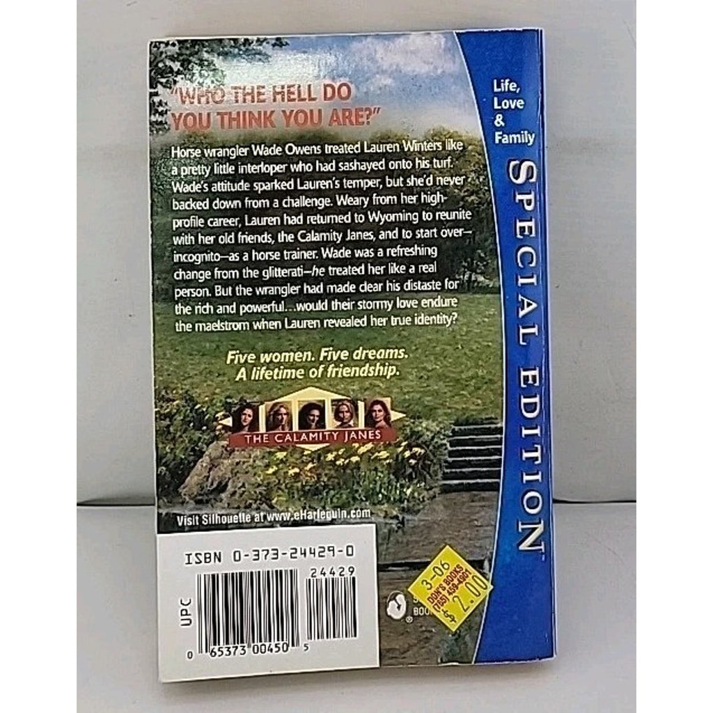 Wrangling the Redhead by Sherryl Woods (2001, Mass Market)