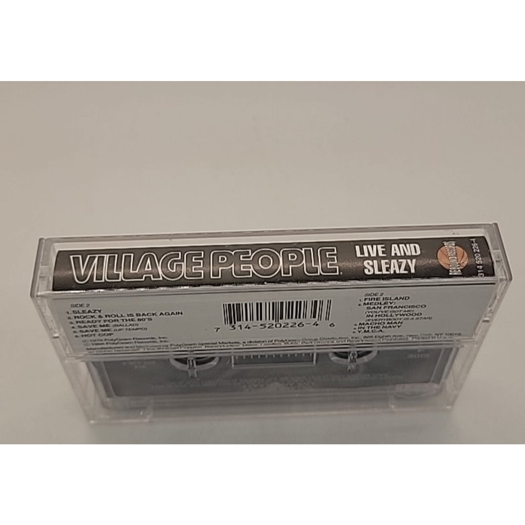 Live and Sleazy [Rebound] by The Village People (Cassette, May-1994, Rebound)