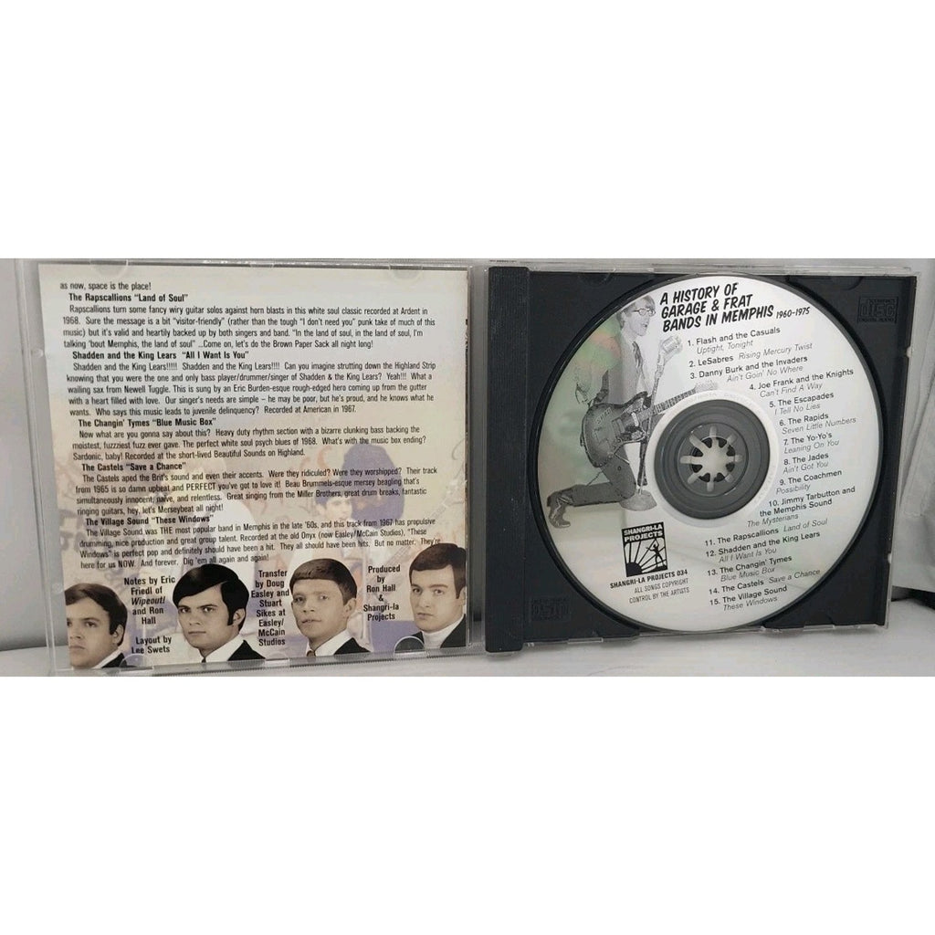 1960-75 History of Garage & Frat Bands in Memph by Various (CD, 2001)
