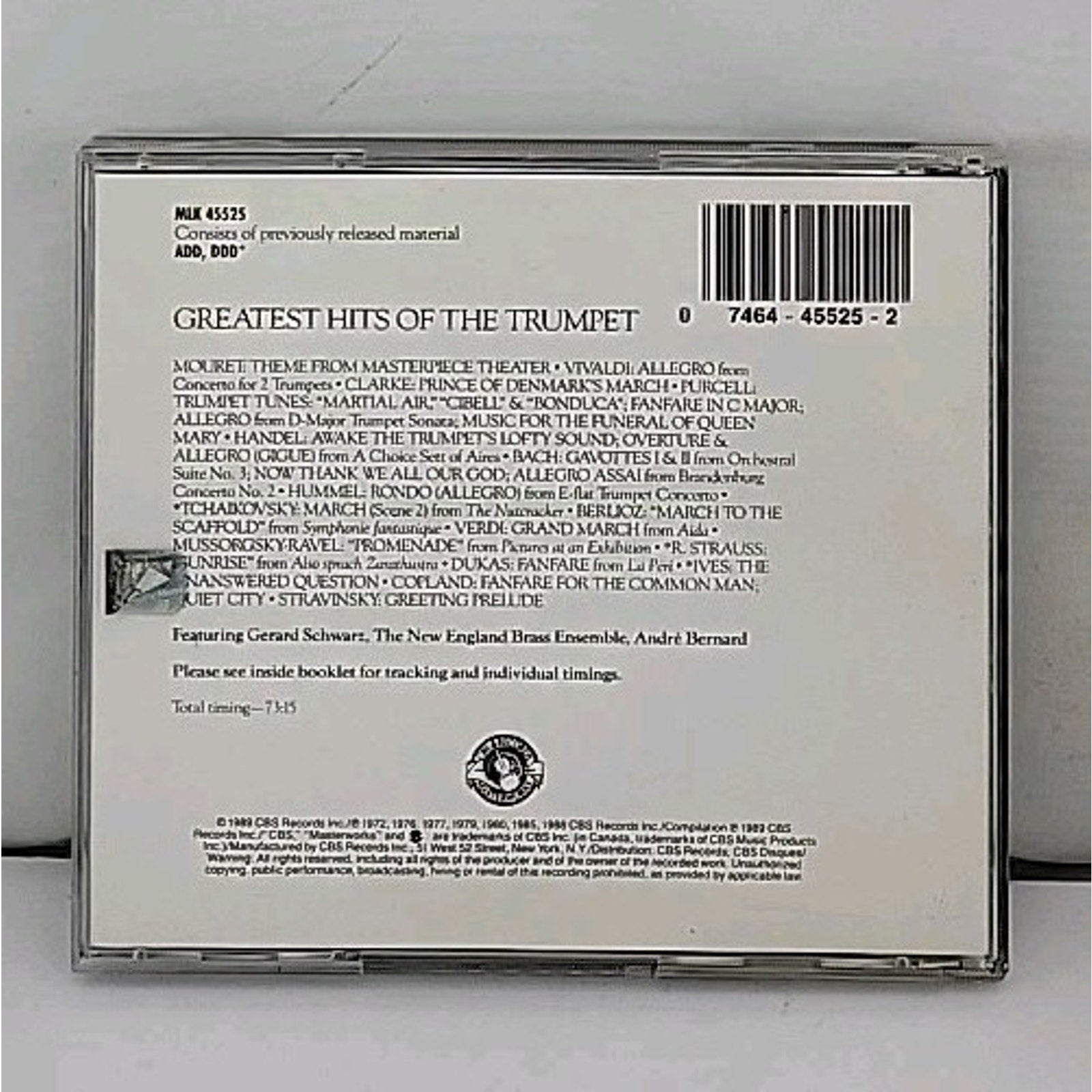 Trumpet: Greatest Hits [Columbia] by Various Artists (CD, CBS Records)