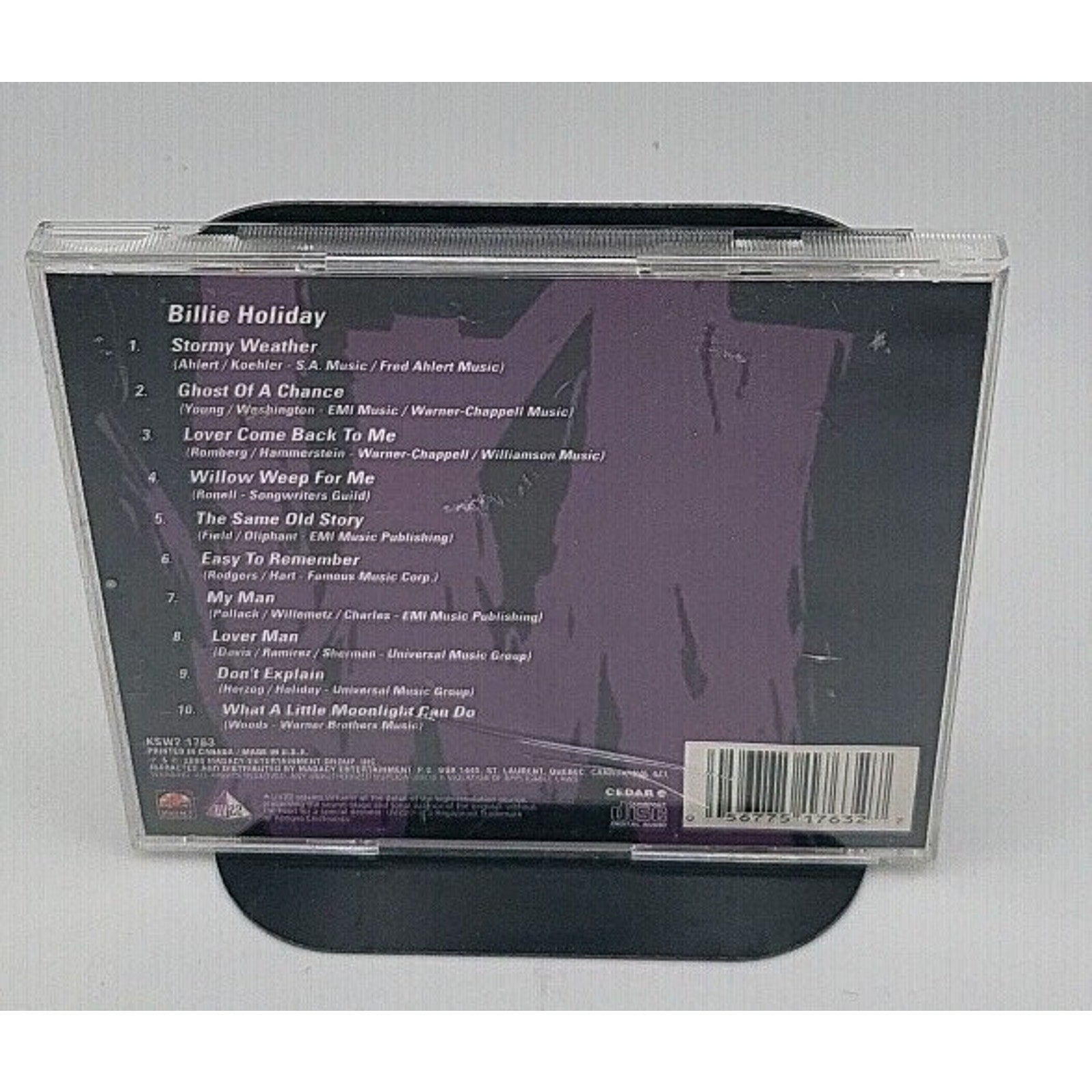 Billie Holiday Midnight Blues CD Album