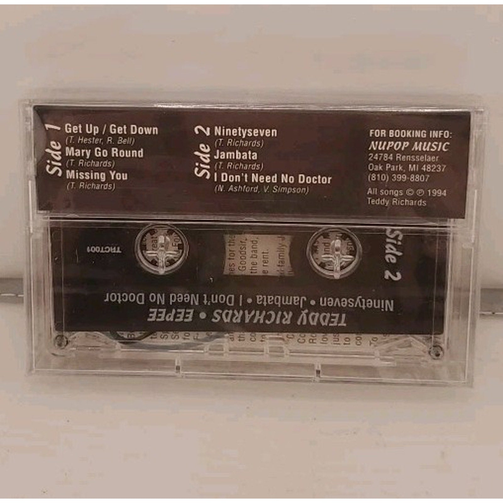 Teddy Richards Eepee (Cassette) *Brand New*