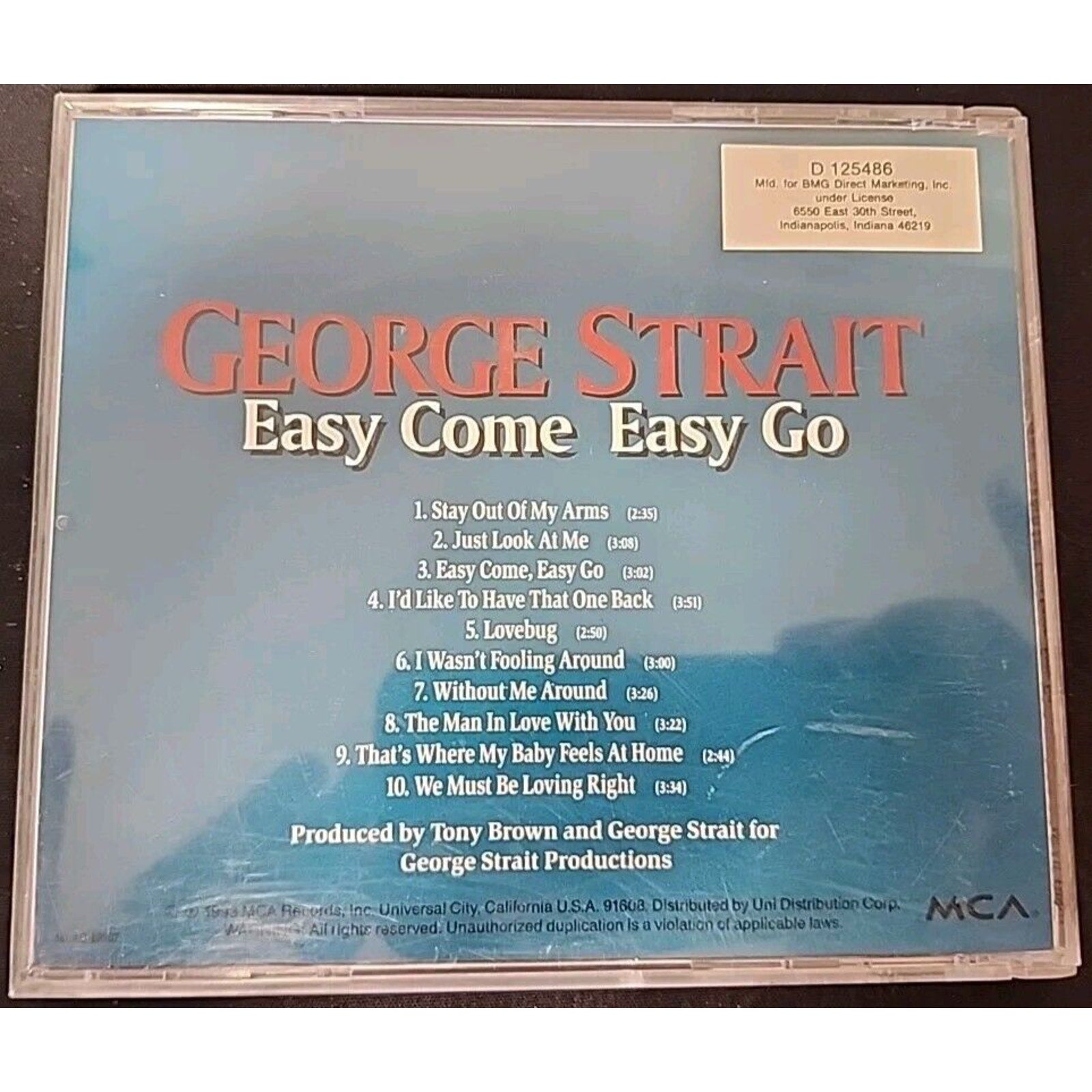 Easy Come, Easy Go by George Strait (CD, Sep-1993, MCA)