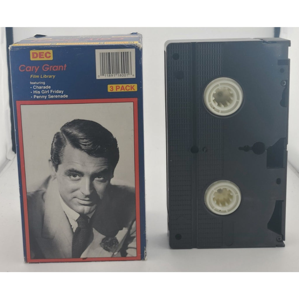 Cary Grant 3 - Pack - Charade / His Girl Friday / Penny Serenade (VHS)