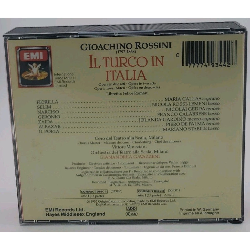 EUC Rossini: Il Turco in Italia / Maria Callas, Rossi-Lemeni, EMI 1987 (CD)