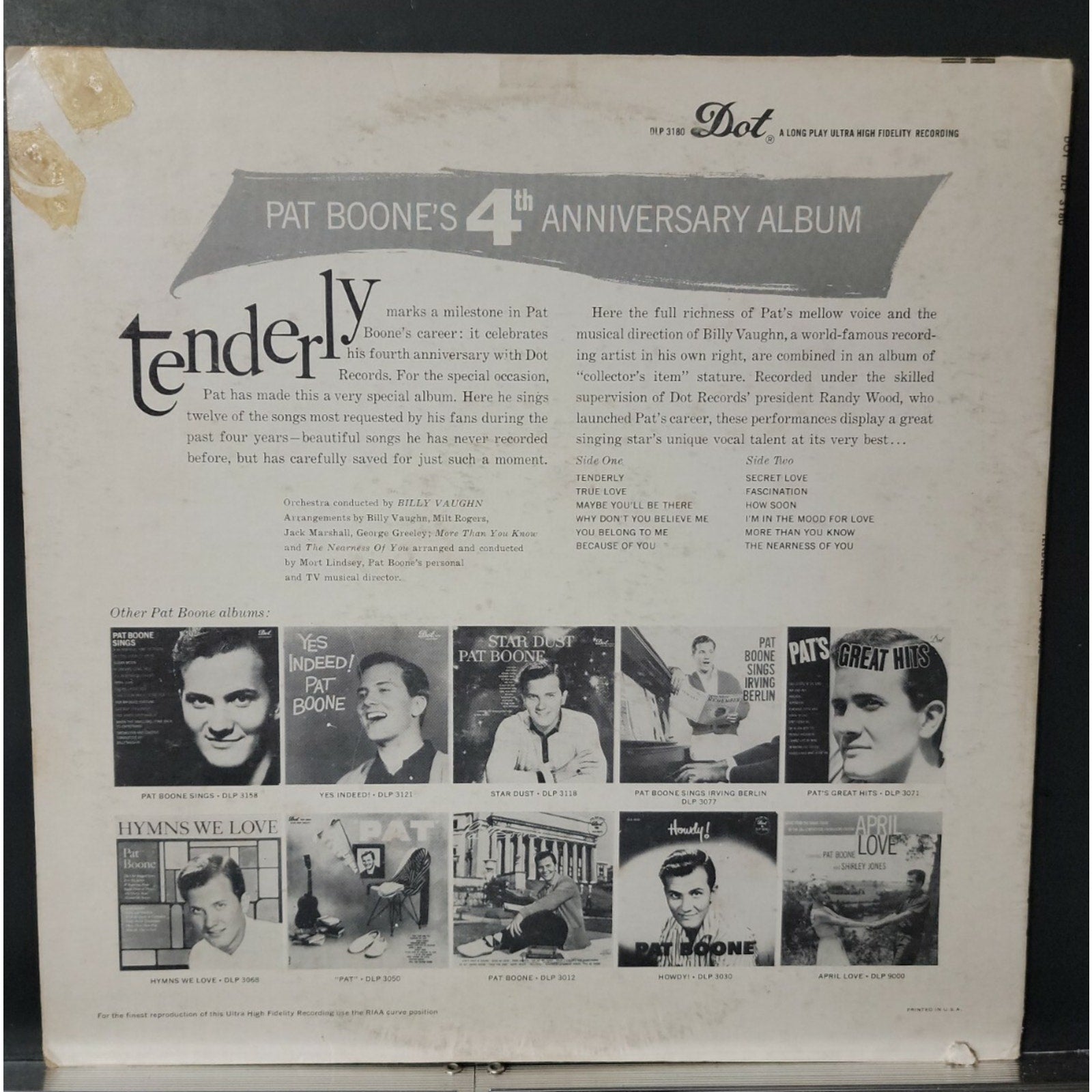 Pat Boone – Tenderly (Vinyl)