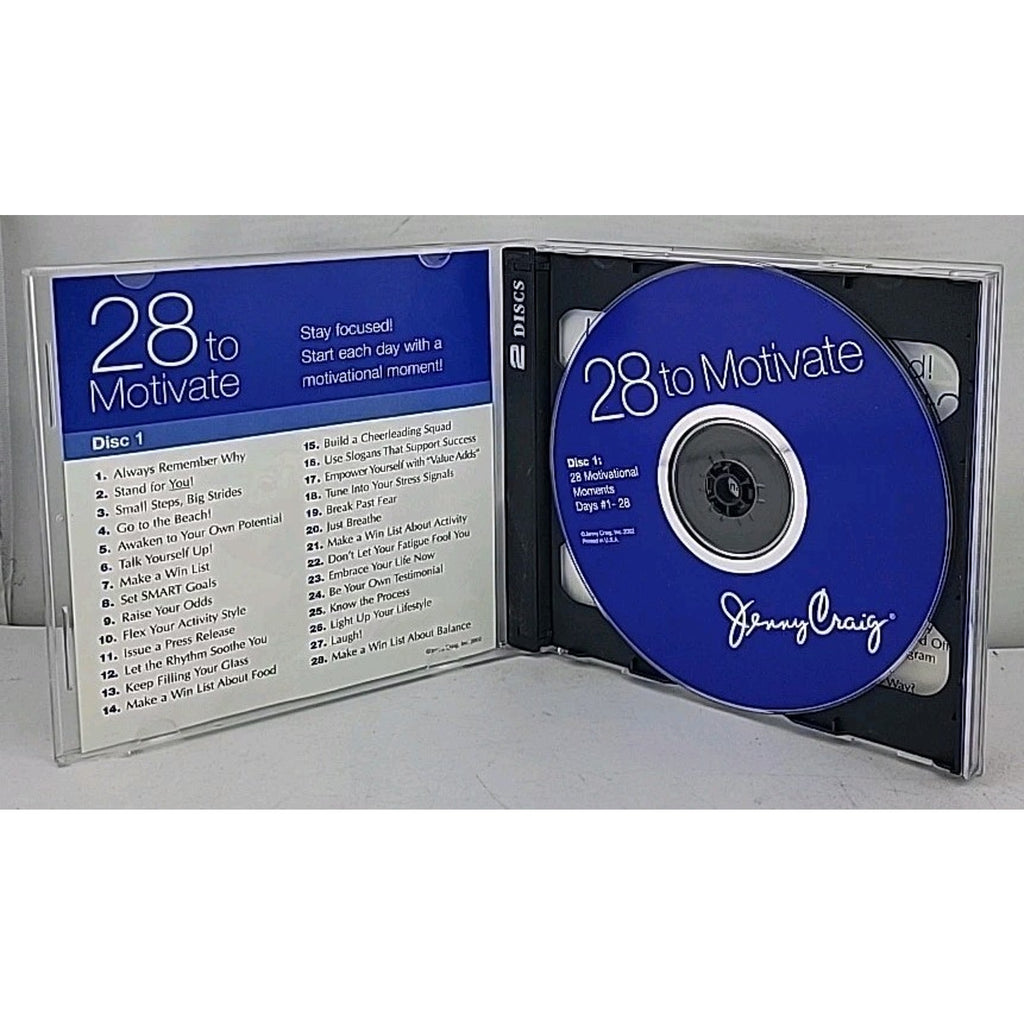 Jenny Craig 28 To Motivate Daily Strategies (CD, 2002, 2-Disc Set)
