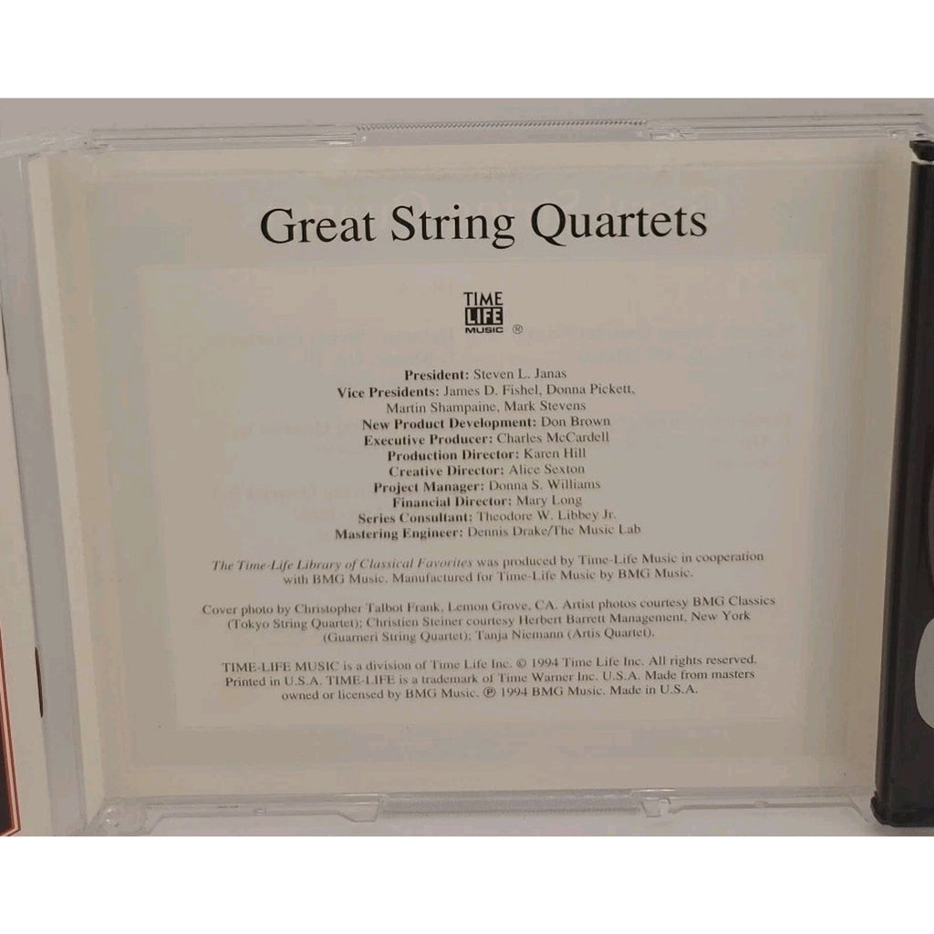 Great String Quartets: The Time-Life Library of Classical Favorites CDs