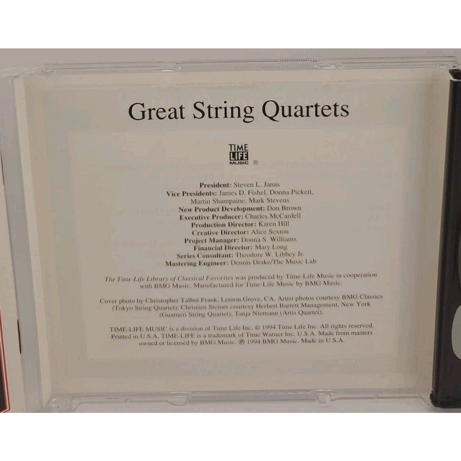 Great String Quartets: The Time-Life Library of Classical Favorites CDs