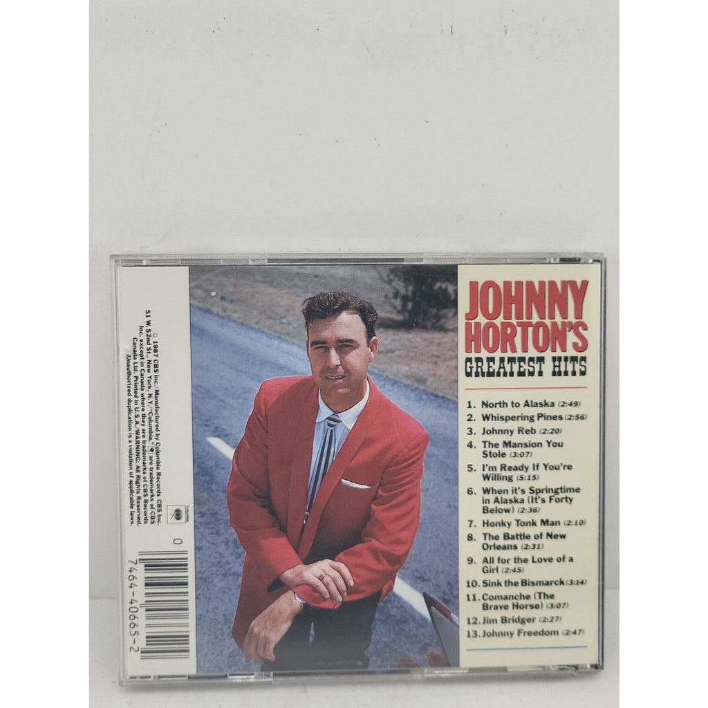 Johnny Horton's Greatest Hits by Johnny Horton (CD, 1987, Columbia (USA))