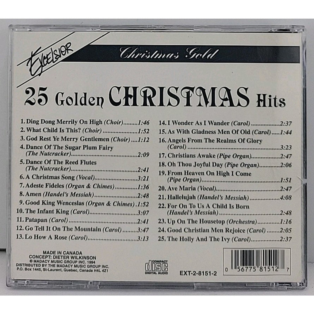 Excelsior Christmas's Gold 25 Golden Christmas Hits Music CD
