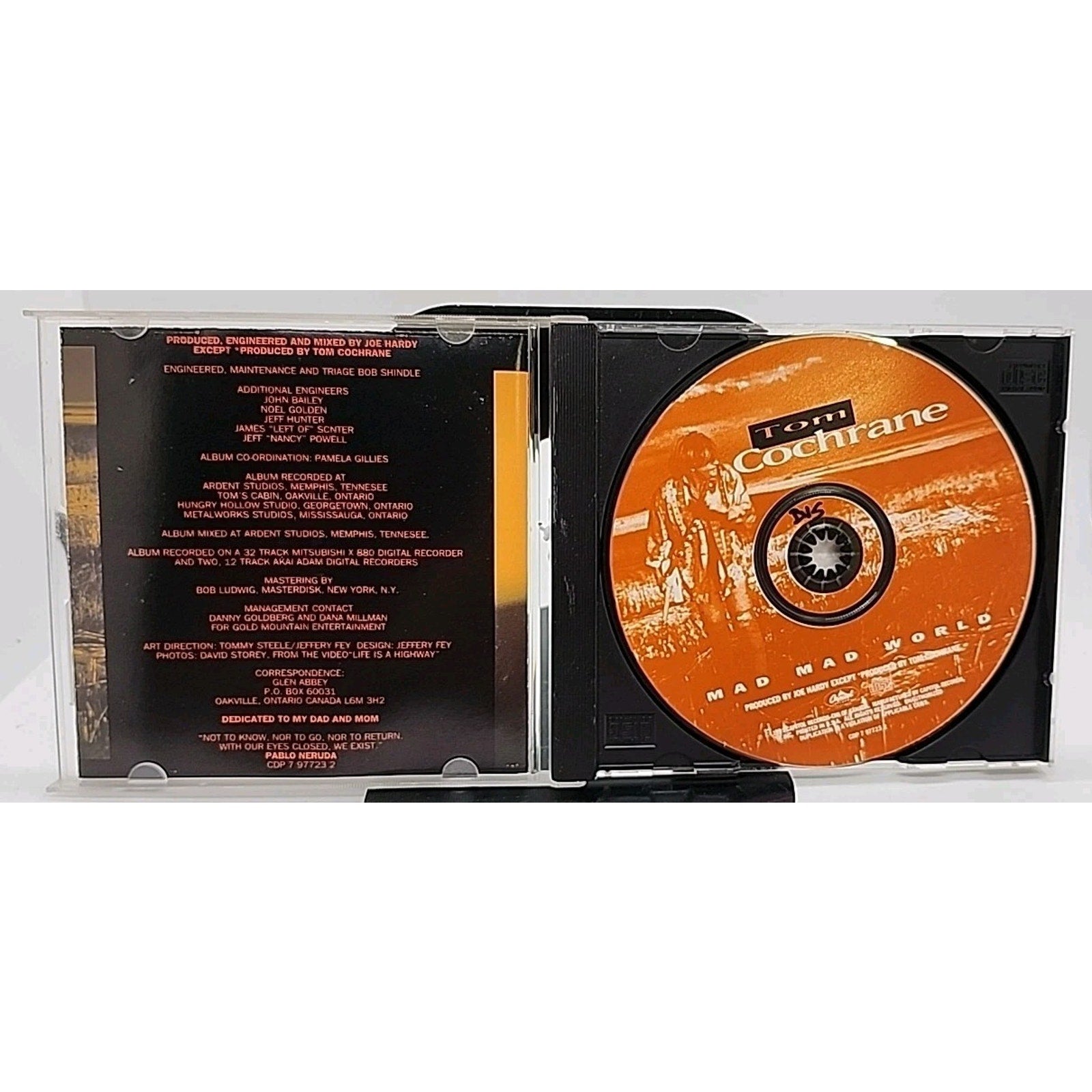 Mad Mad World by Tom Cochrane (CD, 1992)